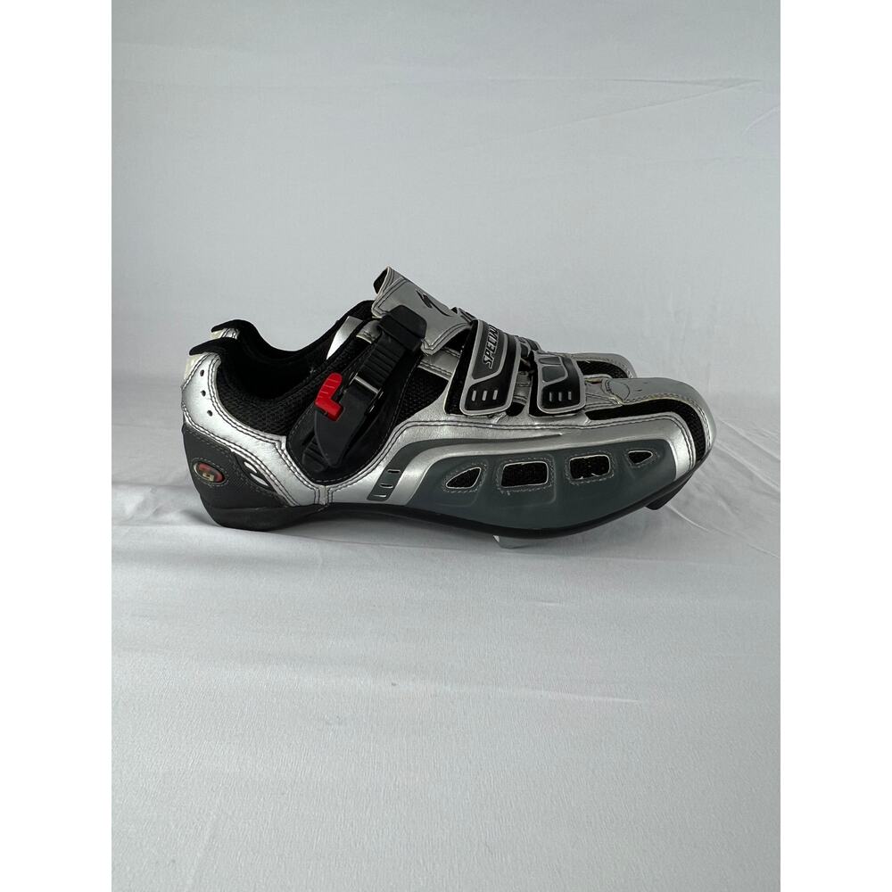 Specialized Silver Black Cycling Shoes SPD Clip-In spin class Women’s 44 / US 11